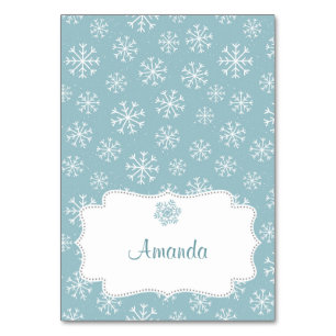 Winter Snow Place Card