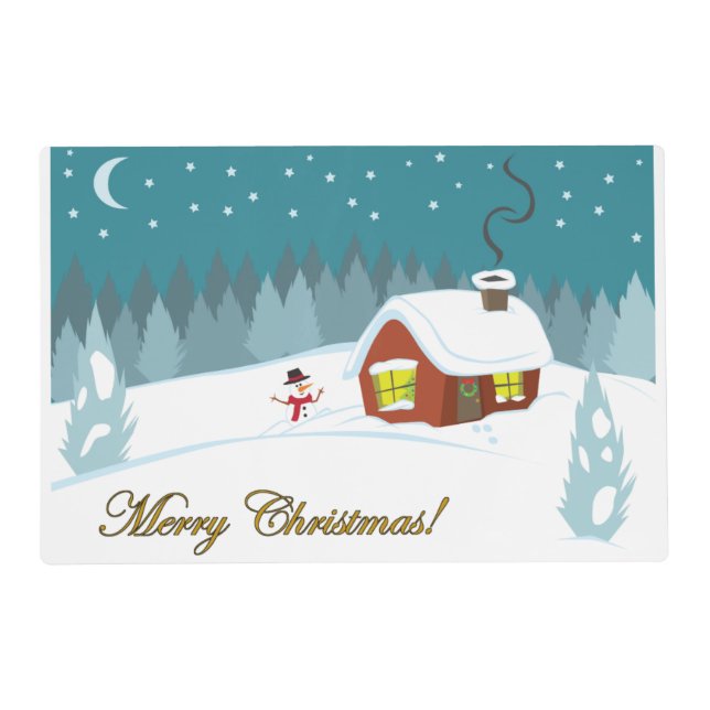 Winter Snow Placemat (Front)