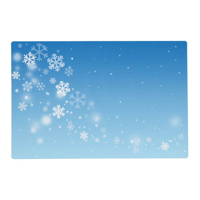 Winter snow placemat (Front)