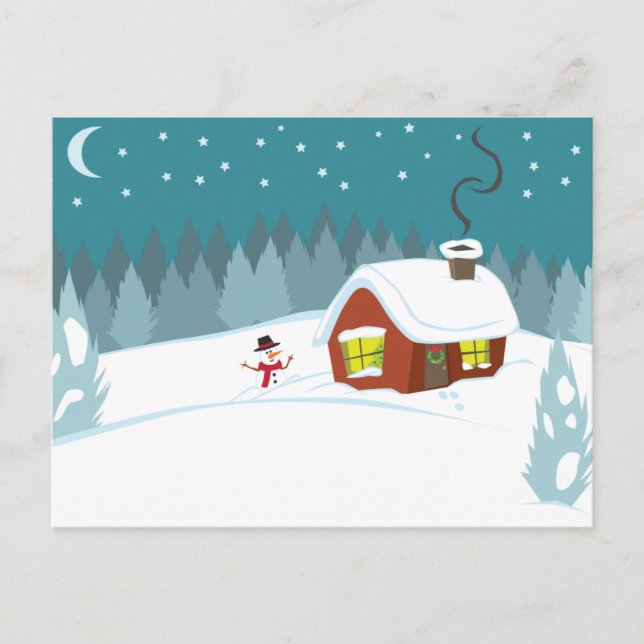 Winter Snow Postcard (Front)
