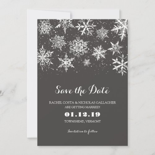 Winter Snow  Save the Date