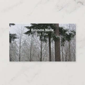 Winter Snow Scene Business Card