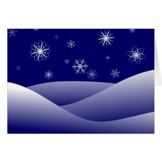 WINTER SNOW SCENE CARDS (Front Horizontal)