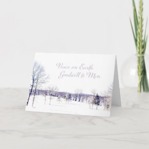 Winter Snow Scene Christmas/Holiday Greeting Card