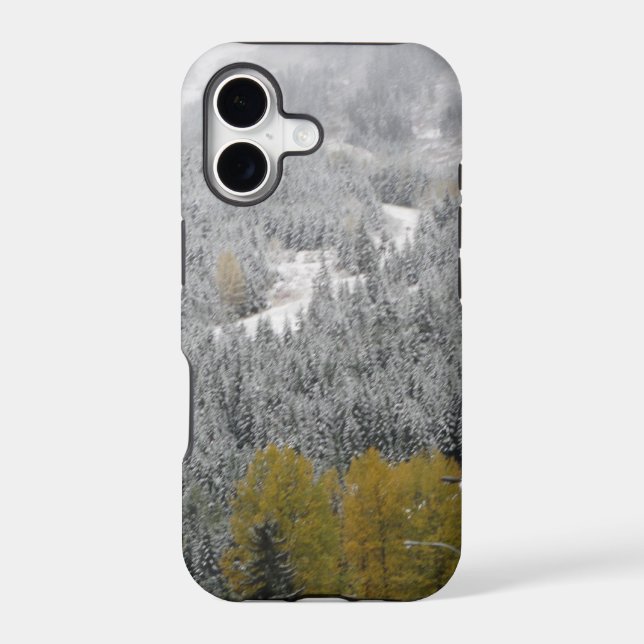 Winter Snow Scene Iphone Case (Back)