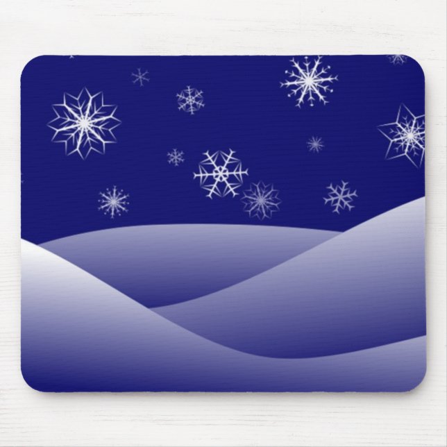WINTER SNOW SCENE MOUSE PAD (Front)