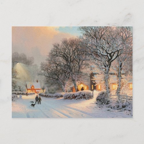Winter Snow Scene Postcard