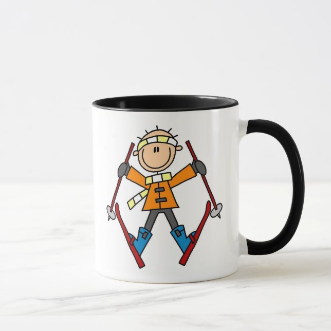 Winter Snow Ski Mug (Right)