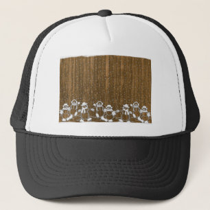 Winter Snow Snowman Peace Love Destiny Trucker Hat