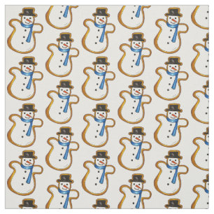 Winter Snow Snowmen Snowman Sugar Cookie Fabric