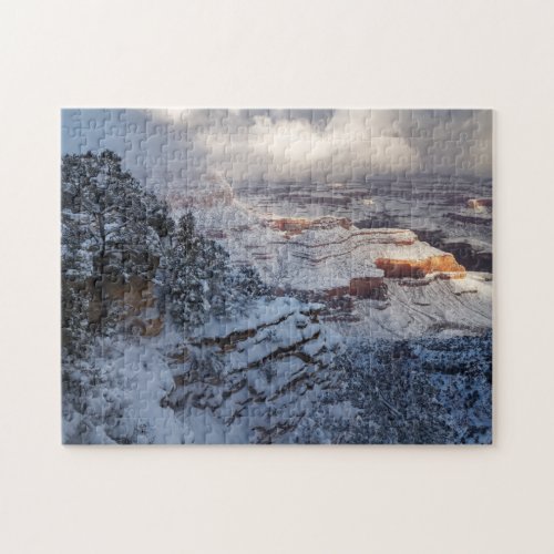 Winter Snow Storm at Grand Canyon National Park Jigsaw Puzzle