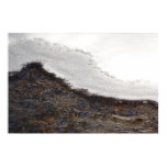 Winter Snow Stream Stripes Poster