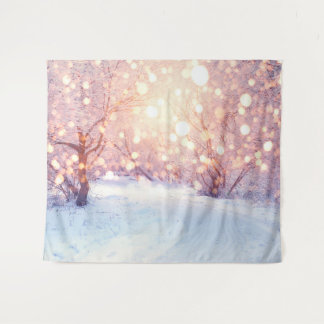 Winter Snow Tree Backdrop Christmas Wonderland