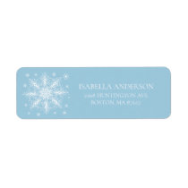 Winter Snowflake Address Label