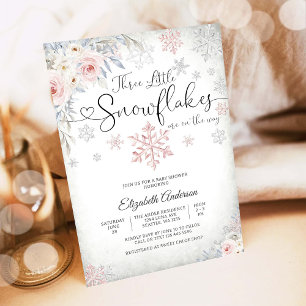 Winter Snowflake Baby Shower Invitation