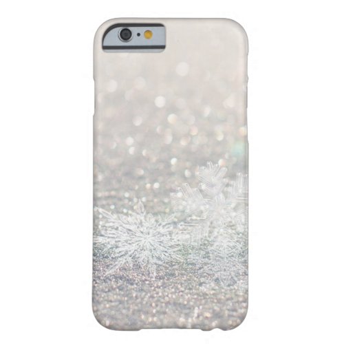 Winter Snowflake Bokeh Bling iPhone 66s Cases