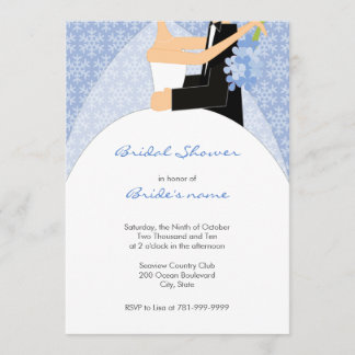 Winter Snowflake Bridal Shower Invitations