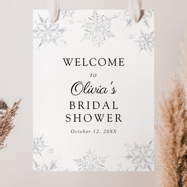 Winter Snowflake Bridal Shower Welcome Sign (Creator Uploaded)