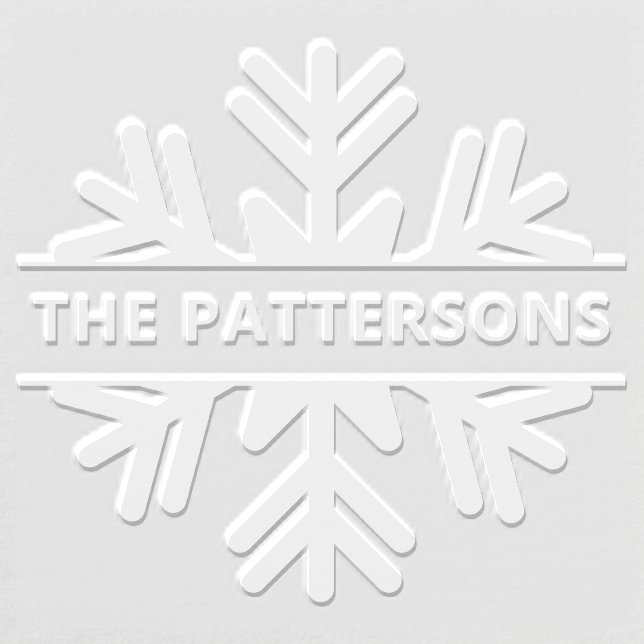 Winter Snowflake Christmas Holidays Personalized Embosser (Design)