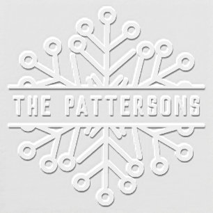Winter Snowflake Christmas Holidays Personalized Embosser