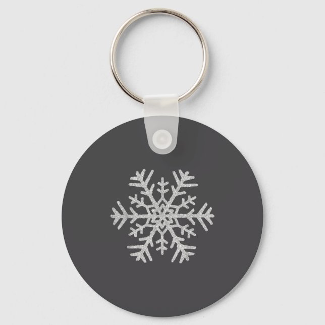 Winter Snowflake Christmas Xmas Costumes Men Women Keychain (Front)