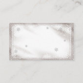 Winter Snowflake Diaper Raffle Card (Back)