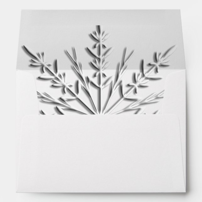 Winter Snowflake Envelope (Back (Bottom))