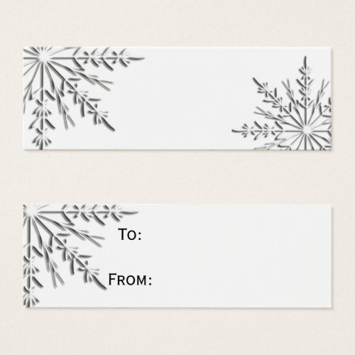 Winter Snowflake Gift Tags