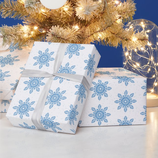 Winter Snowflake Gift Wrapping Paper (Holidays)