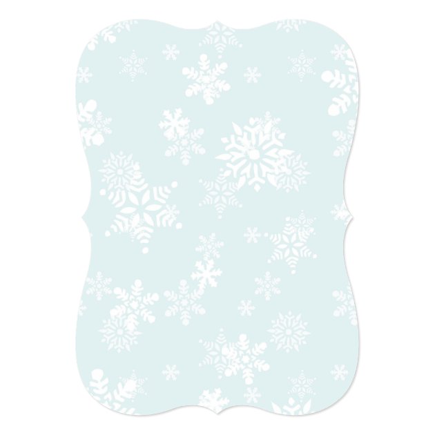 Winter Snowflake Glitter Baby Shower Invitation