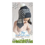 Winter Snowflake Holiday Photo Card