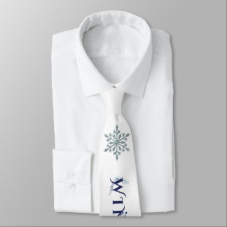 Winter Snowflake Neck Tie