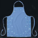 Winter Snowflake on Dusky Blue All-Over Print Gift Apron<br><div class="desc">Very "cool" snowflake print apron for your winter kitchen and holiday parties. Secular print makes a great gift for any of the winter holidays or birthdays during those colder months. Get yourself one, too! If changing sizes, be sure to check the print to be sure it fits within the print...</div>