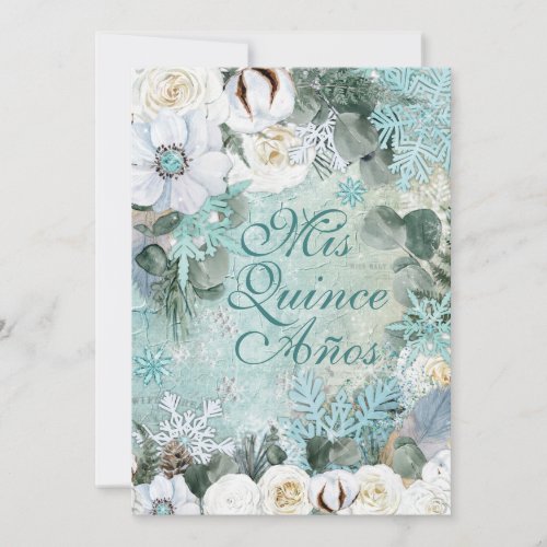 Winter Snowflake Party Invitation