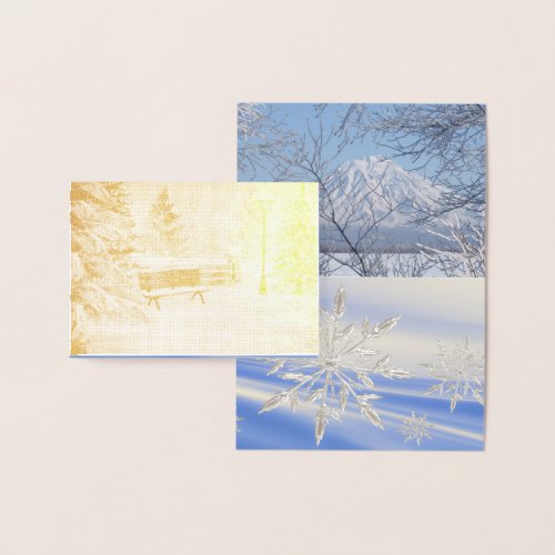 Winter Snowflake Personalize Destiny DestinyS Foil Card