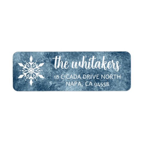  Winter Snowflake Return Address Labels