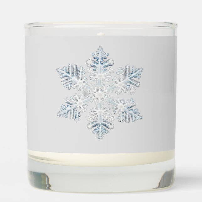Winter Snowflake Scented Candle (Front)
