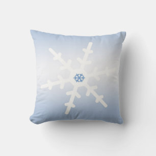 Winter Snowflake Throw Pillow