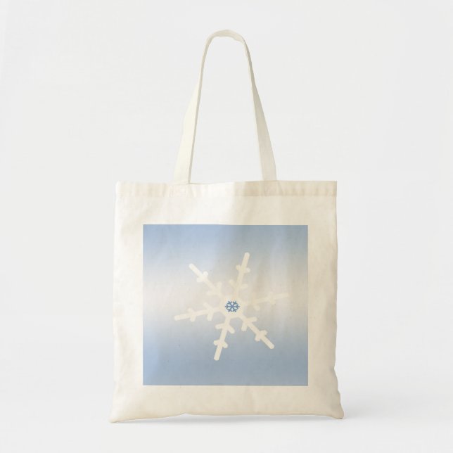 Winter Snowflake Tote Bag (Front)
