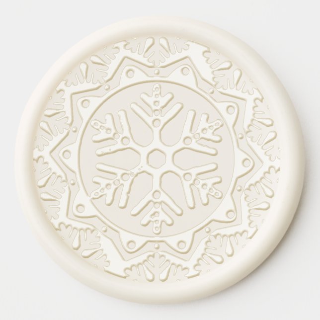 Winter Snowflake Wax Seal Sticker (Front)