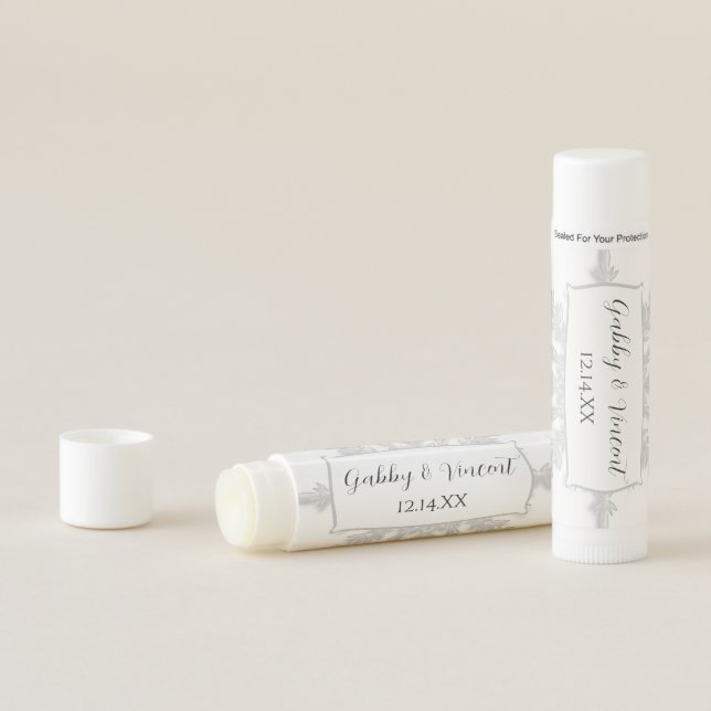 Winter Snowflake Wedding Favor Lip Balm (In Situ)