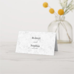 Winter Snowflake Wedding Place Card