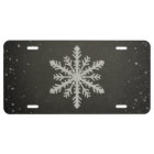 Winter Snowflake White Chalk Drawing
