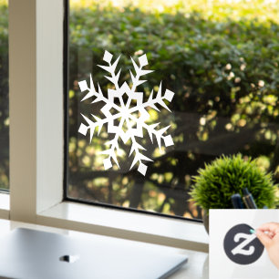 winter snowflake window cling
