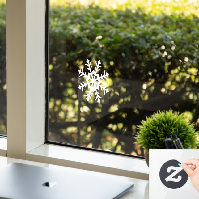 Winter snowflake window cling (Office)