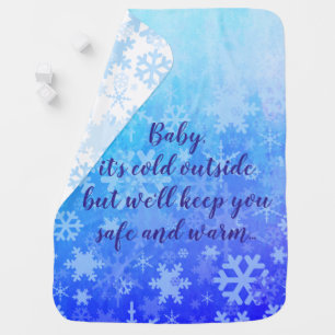 Winter Snowflakes Baby Blanket