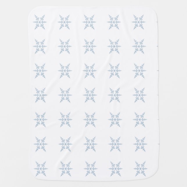 Winter Snowflakes Baby Blanket (Front)