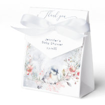 Winter snowflakes Baby its cold outside Thank you Favor Boxes