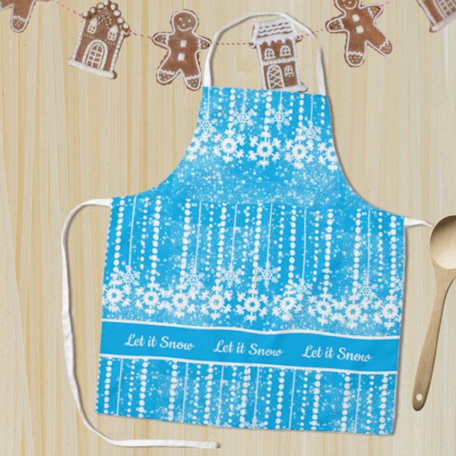 Winter Snowflakes Baking Apron (Creator Uploaded)