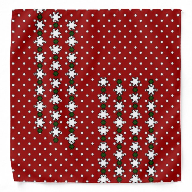 Winter Snowflakes Bandana (Front)